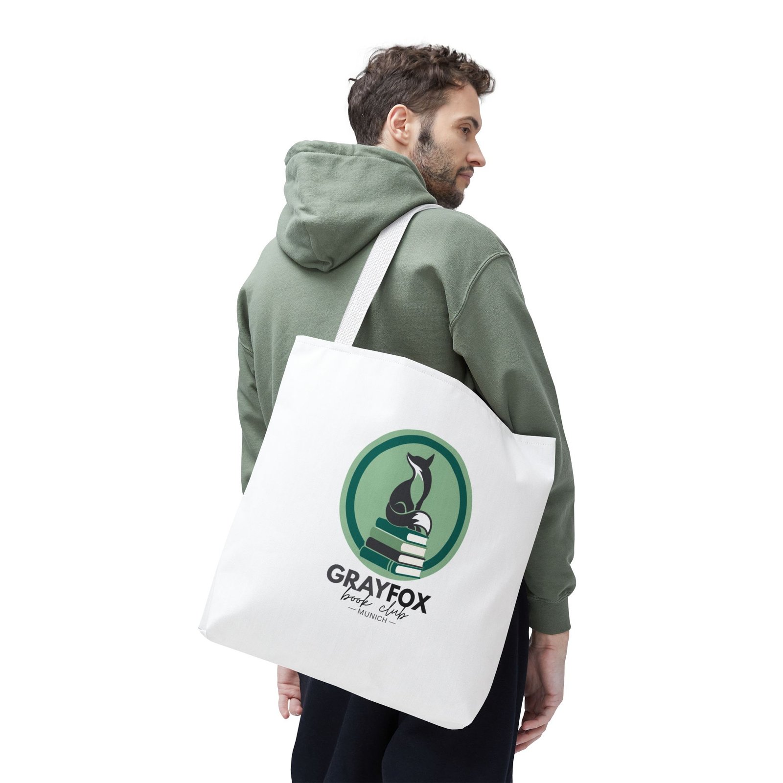 GrayFox Book Club Tote Bag — "Global Stories. Local Connections." Cotton Book Lover Tote - Image 11