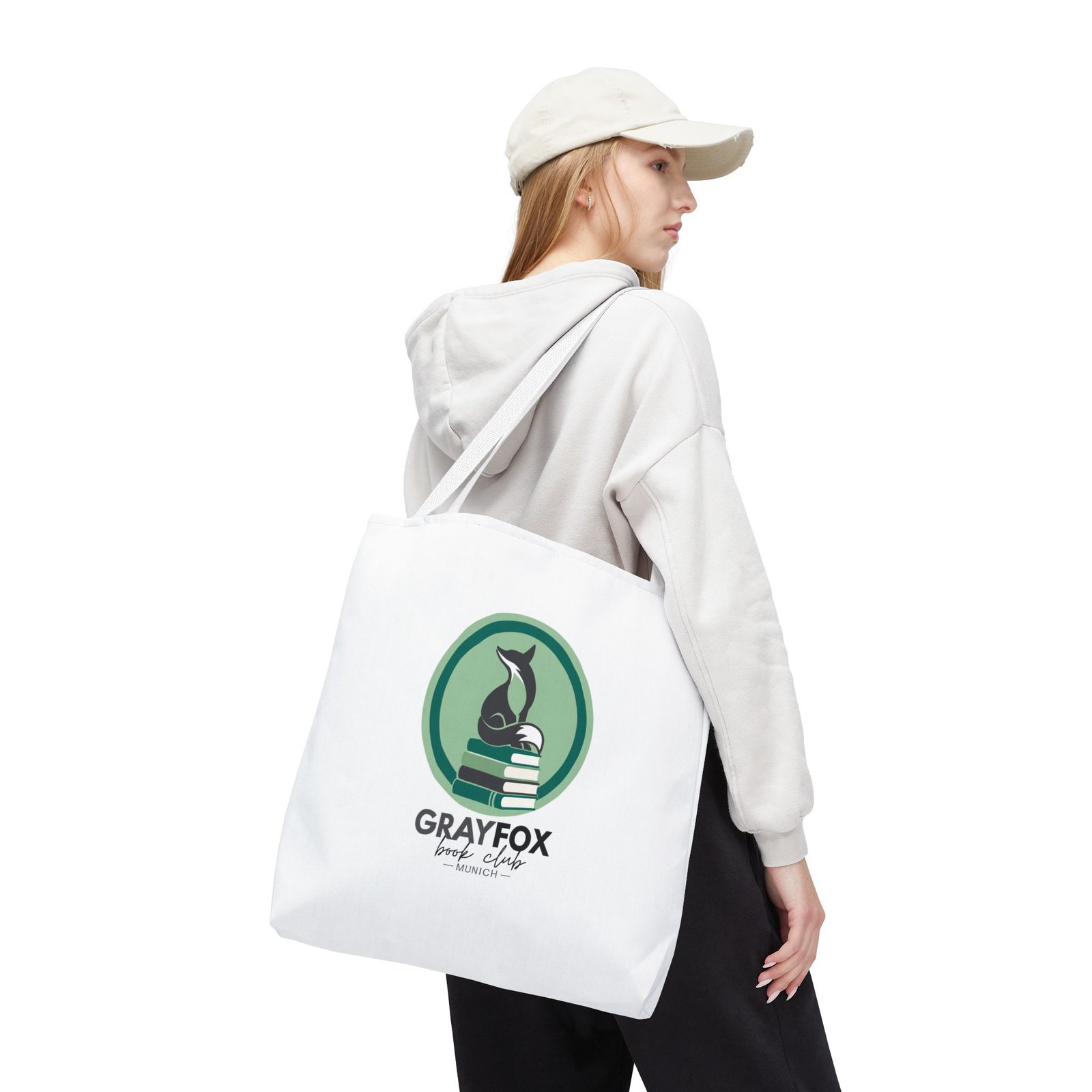 GrayFox Book Club Tote Bag — "Global Stories. Local Connections." Cotton Book Lover Tote - Image 12