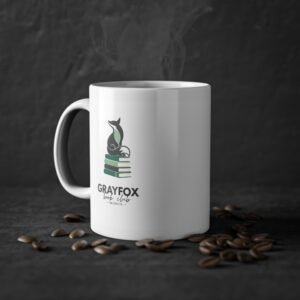 Book Club Mug — Gray Fox Logo Coffee Cup (11 oz)