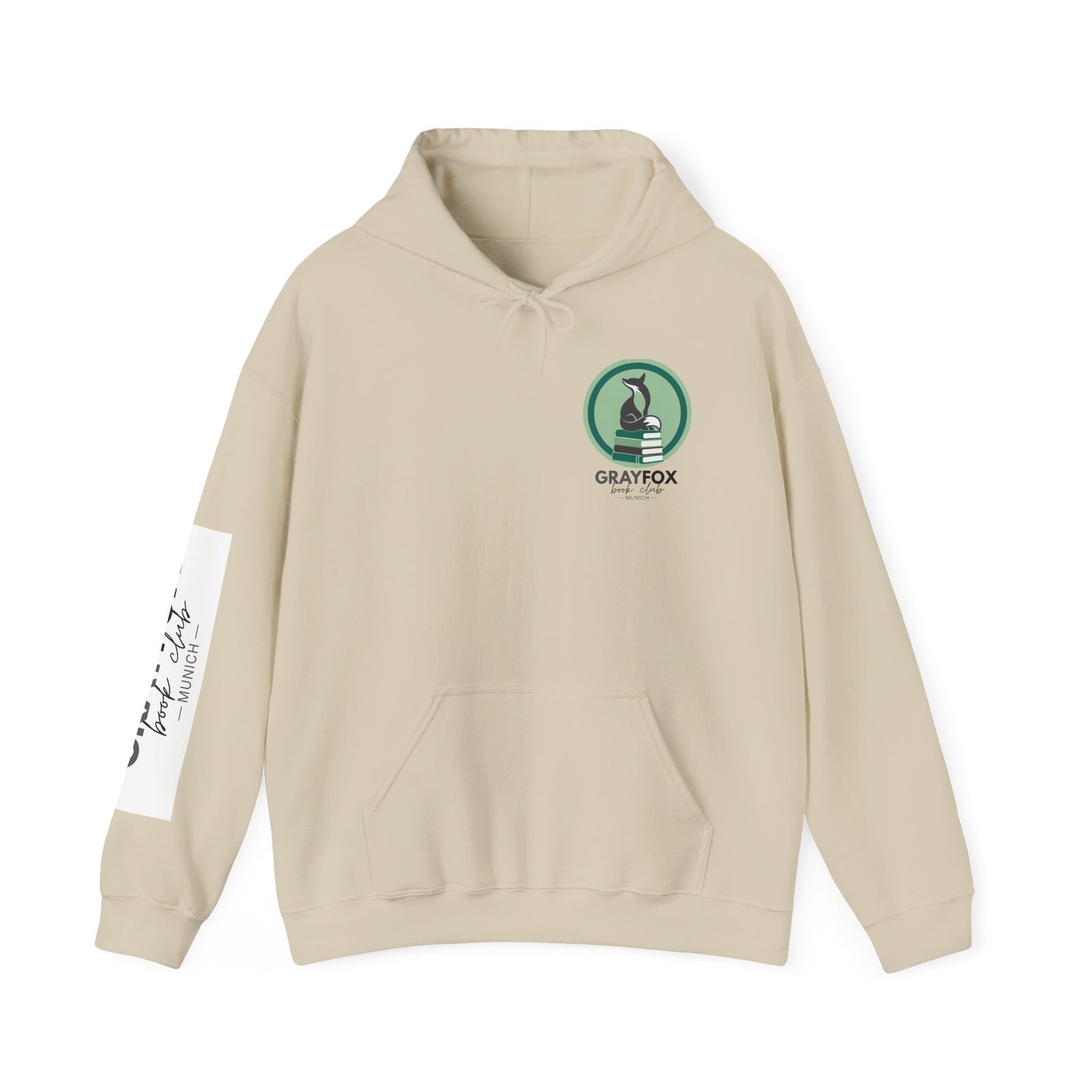 Bookish Fox Hoodie — 'Global Stories. Local Connections.' Literary Graphic Sweatshirt - Image 5