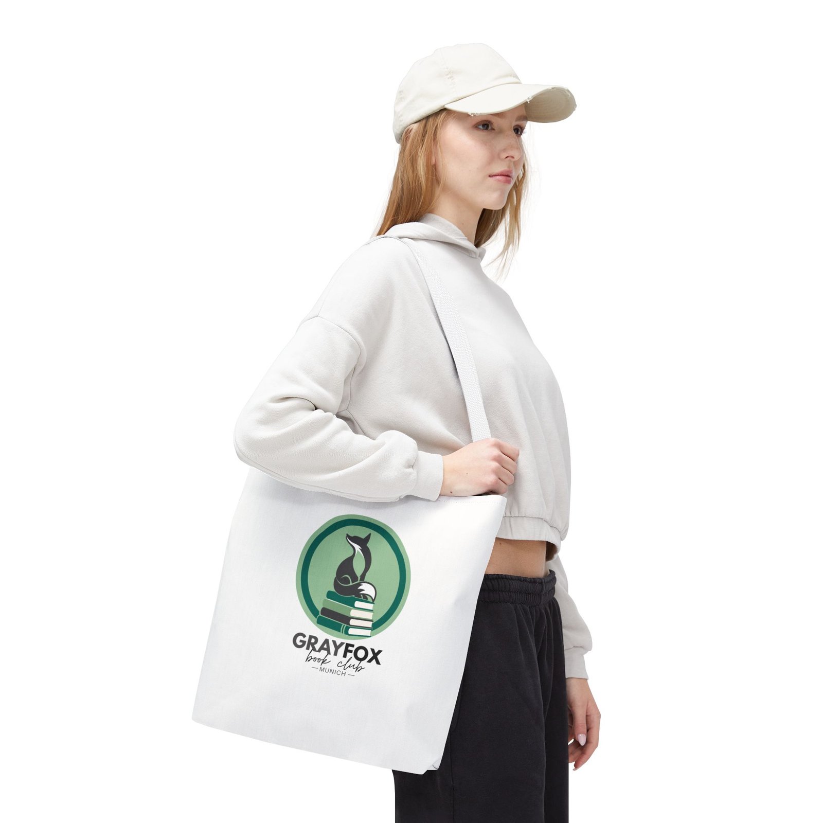 GrayFox Book Club Tote Bag — "Global Stories. Local Connections." Cotton Book Lover Tote - Image 8