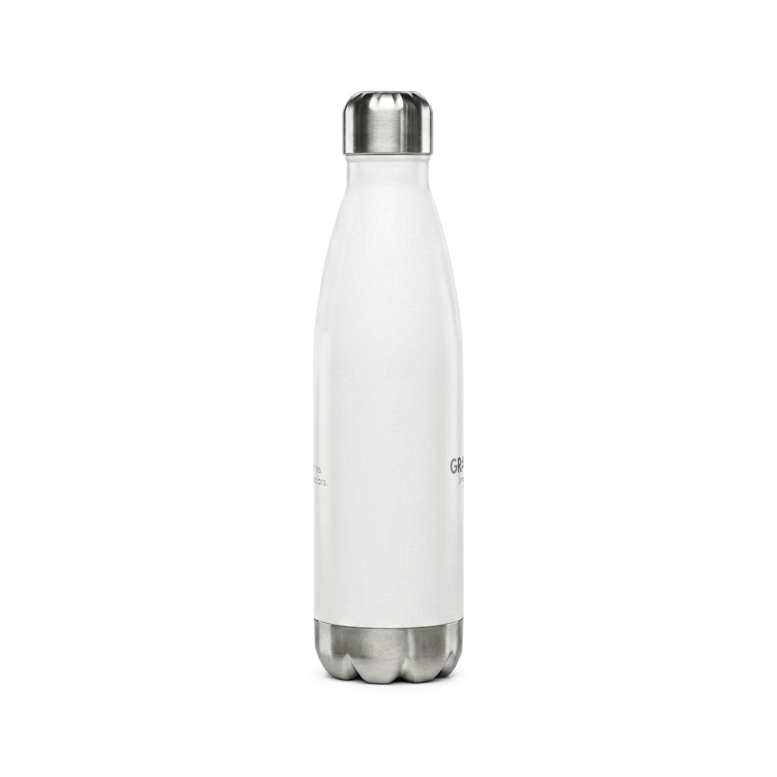 Gray Fox Stainless Steel Water Bottle — 17oz Insulated Reusable Bottle - Image 3