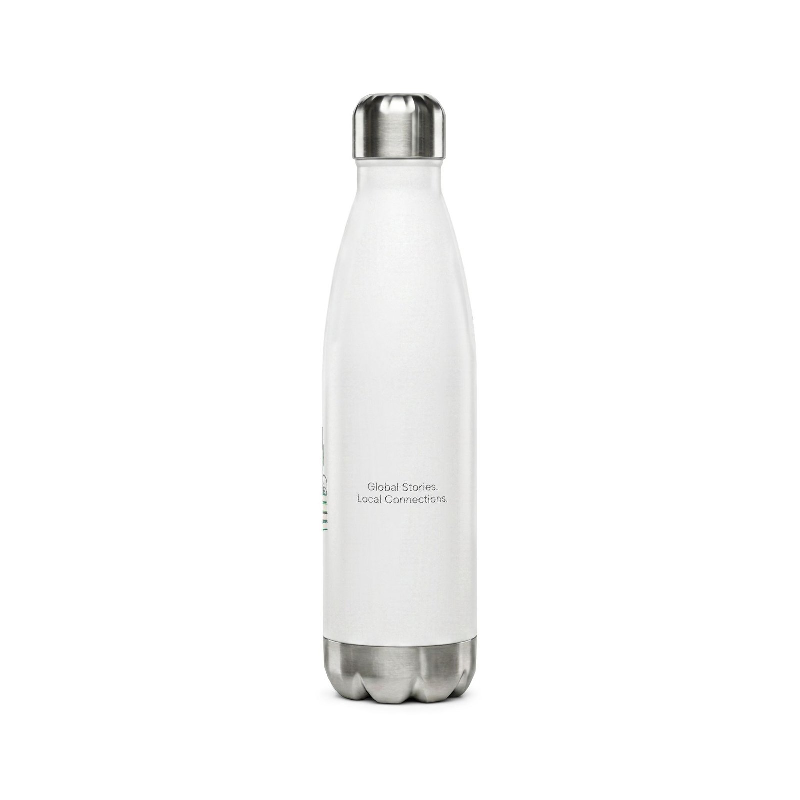 Gray Fox Stainless Steel Water Bottle — 17oz Insulated Reusable Bottle - Image 4