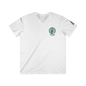 Global Stories V-Neck Tee — “Global Stories. Local Connections.”